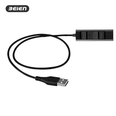 Adaptador de 4 polos de 3,5 mm ao cabo USB para PC